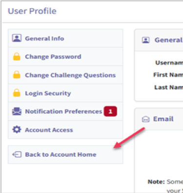 Loan Solution Center account home